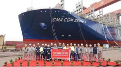 达飞赛佛轮CMA ZEPHYR万箱级集装箱,首次全部使用中国船员！
